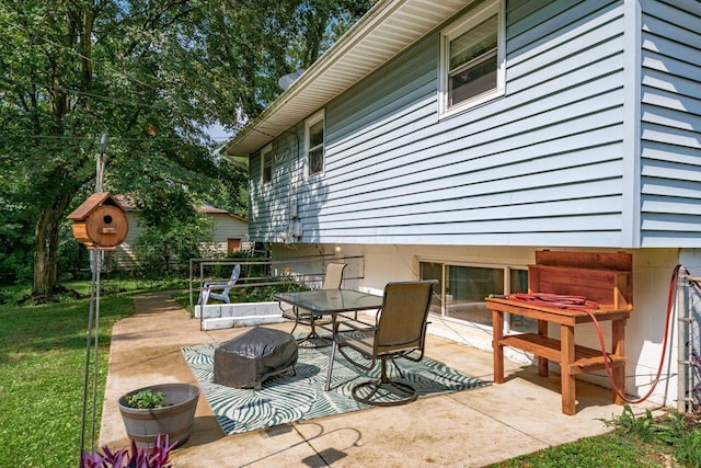 6563 Karl Rd, Columbus, OH 43229 - view of patio / terrace featuring outdoor dining space