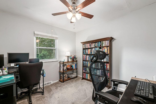 6563 Karl Rd, Columbus, OH 43229 - carpeted office space with ceiling fan and baseboards