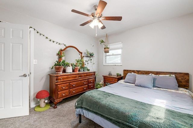 6563 Karl Rd, Columbus, OH 43229 - bedroom with carpet flooring and ceiling fan
