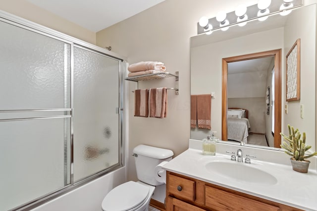 5839 Ketch St, Lewis Center, OH 43035 - ensuite bathroom featuring vanity and combined bath / shower with glass door