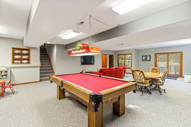 5839 Ketch St, Lewis Center, OH 43035 - game room featuring carpet and pool table
