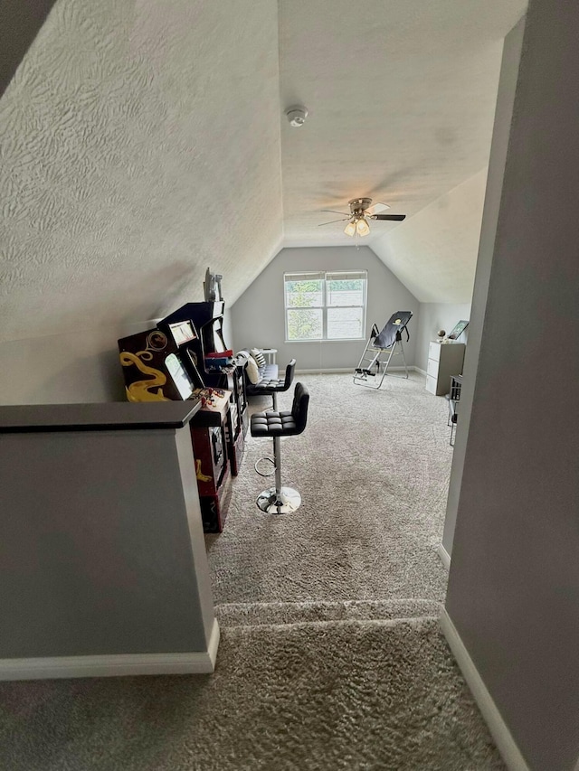 2210 Tournament Way, Grove City, OH 43123 - bonus room with carpet floors, lofted ceiling, ceiling fan, and baseboards