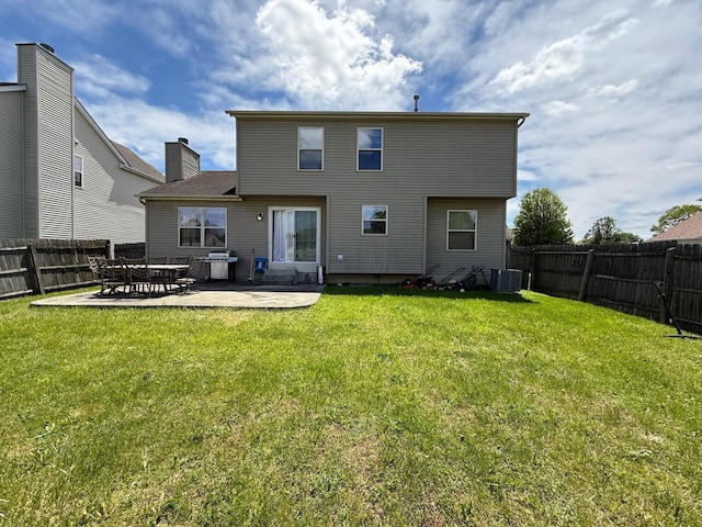 3126 Zach Ct, Columbus, OH 43219 - rear view of house with a patio area and central AC unit