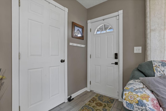 107 N Factory St, Baltimore, OH 43105 - foyer with baseboards and wood finished floors