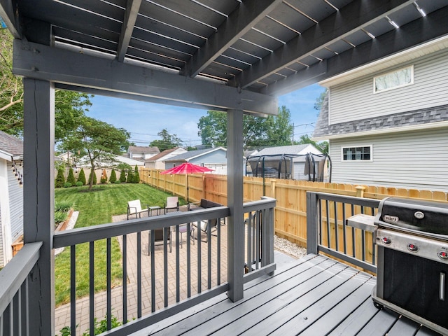 1368 Elmwood Ave, Columbus, OH 43212 - deck featuring a fenced backyard and area for grilling