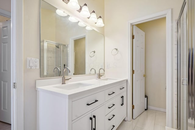 5535 Village Xing, Hilliard, OH 43026 - full bath featuring double vanity and a stall shower