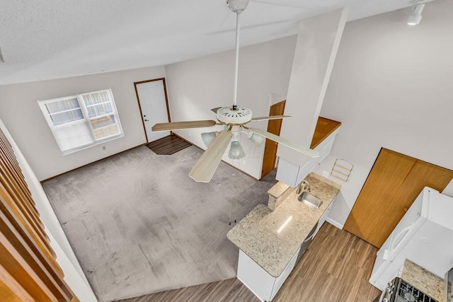 978 Kingsbury Ct, Newark, OH 43055 - living area with ceiling fan and wood finished floors