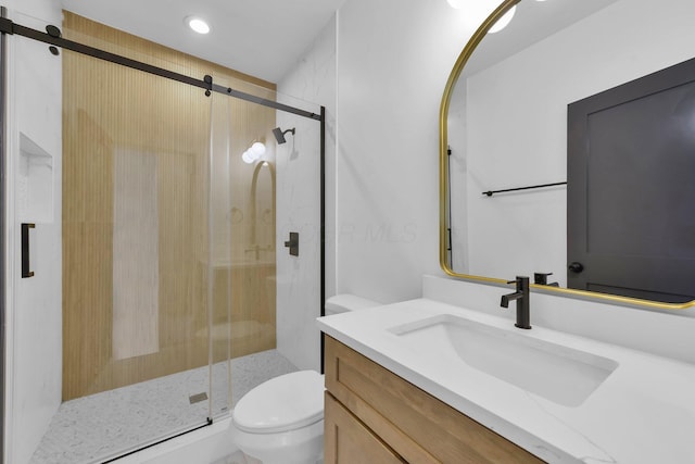 376 E Markison Ave, Columbus, OH 43207 - full bathroom featuring vanity and a shower stall