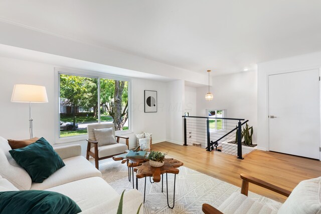 75 S Gould Rd, Columbus, OH 43209 - living room with light wood-style floors and baseboards