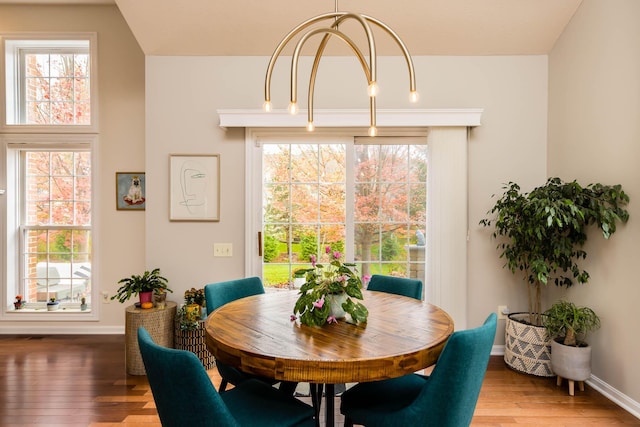 5893 Dunheath Loop, Dublin, OH 43016 - dining area with wood finished floors and plenty of natural light