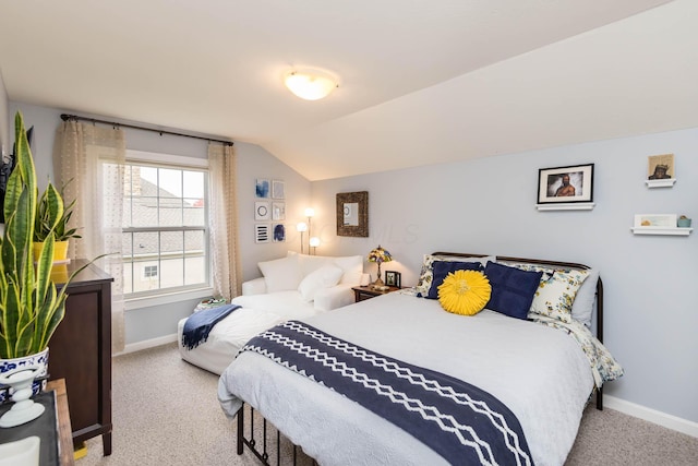 5893 Dunheath Loop, Dublin, OH 43016 - carpeted bedroom with baseboards and lofted ceiling