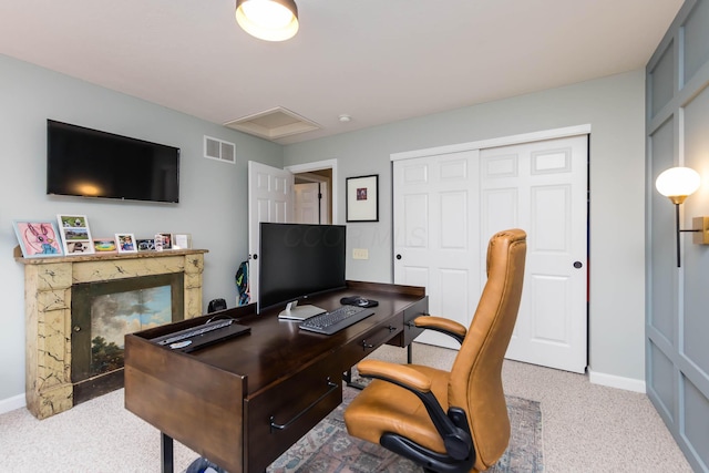 5893 Dunheath Loop, Dublin, OH 43016 - home office with carpet floors
