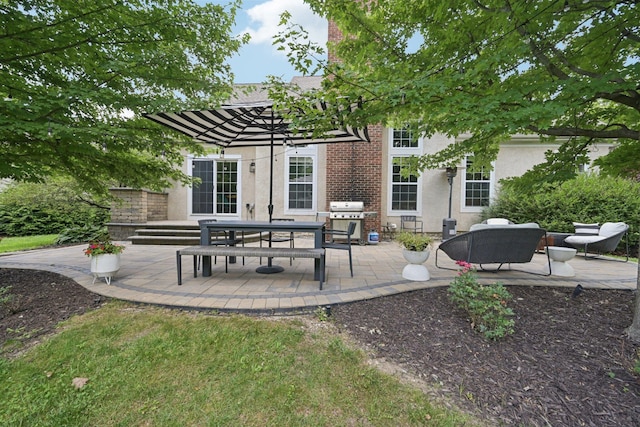 5893 Dunheath Loop, Dublin, OH 43016 - view of patio featuring grilling area