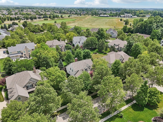 5893 Dunheath Loop, Dublin, OH 43016 - aerial perspective of suburban area featuring a tree filled landscape