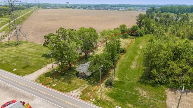 7365 Hayden Run Rd, Hilliard, OH 43026 - aerial overview of property's location featuring property boundaries highlighted