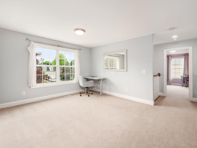 6165 Avocet Ct, Dublin, OH 43017 - home office featuring carpet and healthy amount of natural light