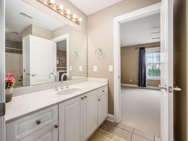 6165 Avocet Ct, Dublin, OH 43017 - full bath featuring vanity and tile patterned floors