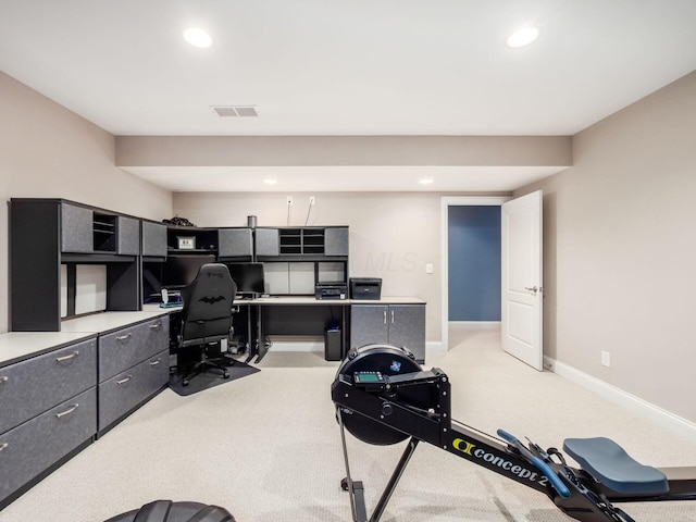 6165 Avocet Ct, Dublin, OH 43017 - office space with light carpet and recessed lighting