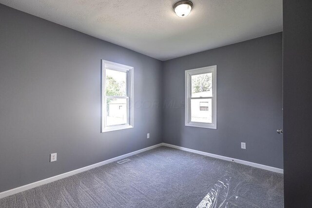 805 E Burgess St, Mount Vernon, OH 43050 - unfurnished room featuring healthy amount of natural light, carpet flooring, and a textured ceiling