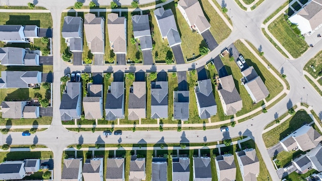 5442 Goose Falls Dr, Dublin, OH 43016 - aerial perspective of suburban area