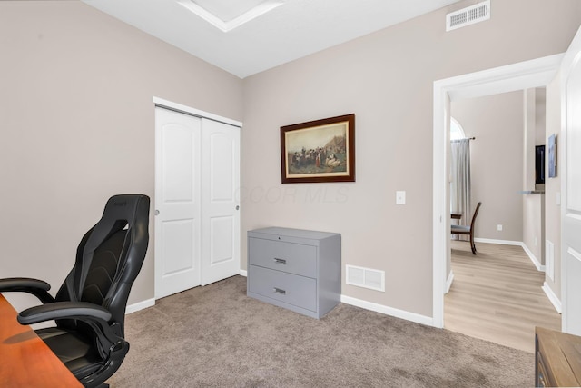 5442 Goose Falls Dr, Dublin, OH 43016 - home office with light colored carpet