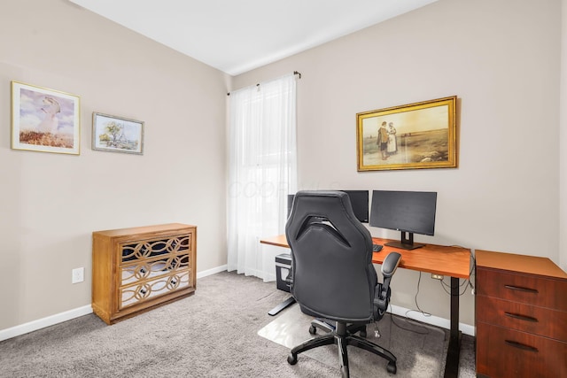 5442 Goose Falls Dr, Dublin, OH 43016 - home office featuring baseboards and carpet