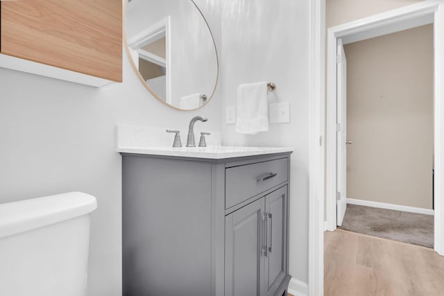 5442 Goose Falls Dr, Dublin, OH 43016 - bathroom with vanity and wood finished floors