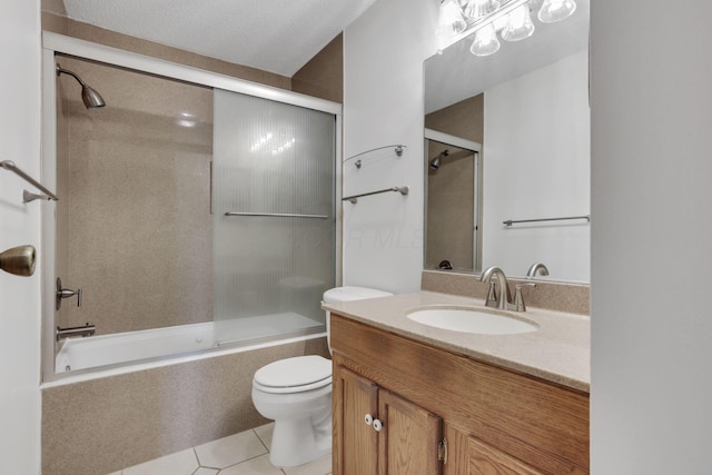 5062 Stoneybrook Blvd Unit 3F, Hilliard, OH 43026 - full bath featuring tile patterned flooring, bath / shower combo with glass door, and vanity