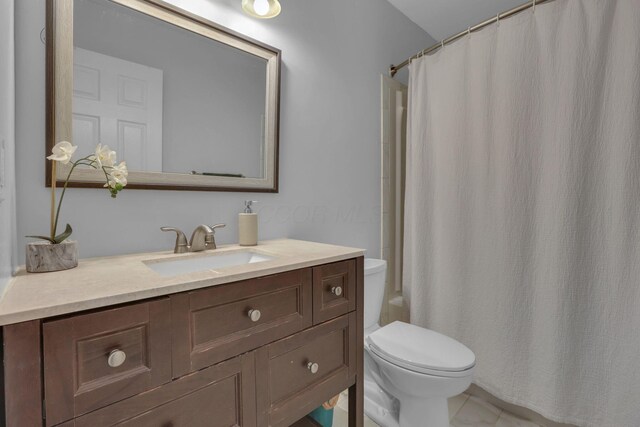 13680 Nantucket Ave NW, Pickerington, OH 43147 - bathroom with vanity and tile patterned flooring