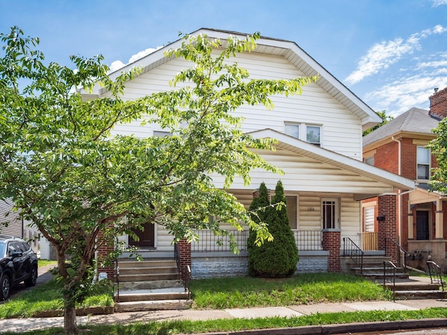 1364-1366 S 3rd St, Columbus, OH 43207 - view of front of property with a porch