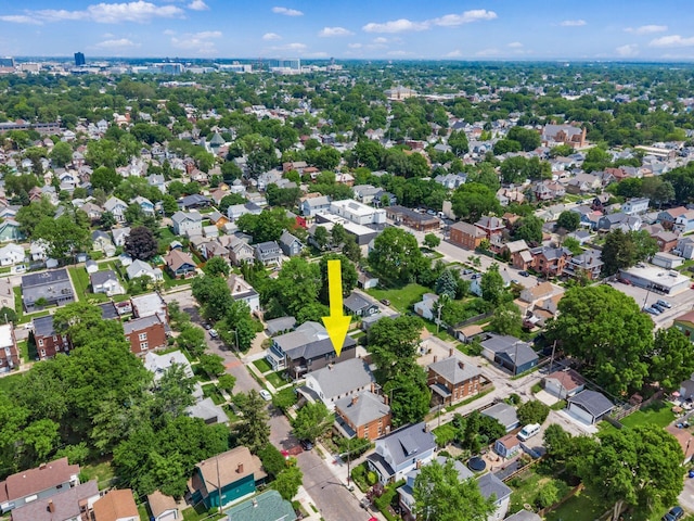 1364-1366 S 3rd St, Columbus, OH 43207 - aerial overview of property's location with nearby suburban area