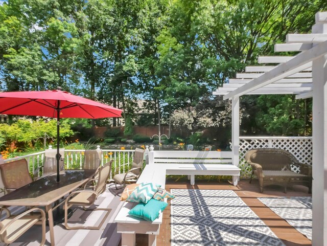 832 Lynnfield Dr, Westerville, OH 43081 - view of patio with outdoor dining area and a pergola