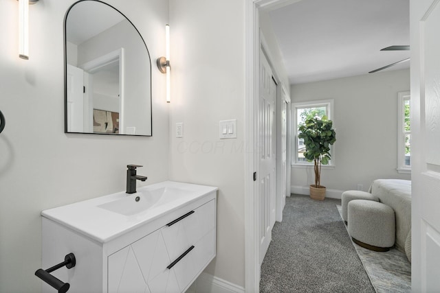 591 S 22nd St, Columbus, OH 43205 - bathroom featuring vanity and baseboards