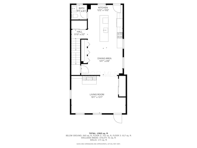 591 S 22nd St, Columbus, OH 43205 - view of property floor plan
