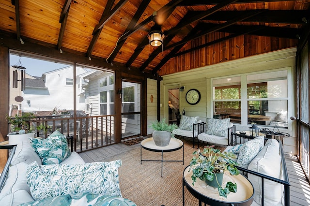 1355 Fisher Run Ct, Columbus, OH 43235 - sunroom / solarium with outdoor lounge area
