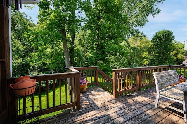 1355 Fisher Run Ct, Columbus, OH 43235 - deck with a lawn