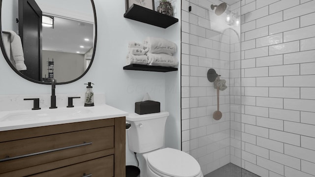 1098 Oregon Ave, Columbus, OH 43201 - bathroom featuring vanity and a tile shower