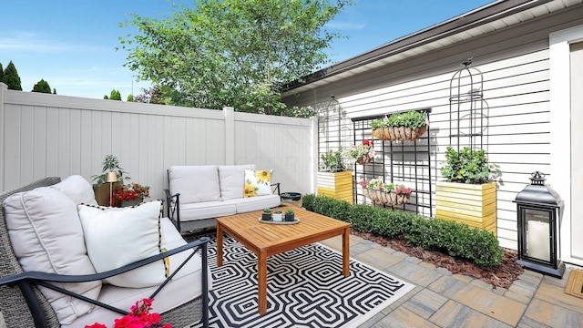 1098 Oregon Ave, Columbus, OH 43201 - view of patio featuring an outdoor living space