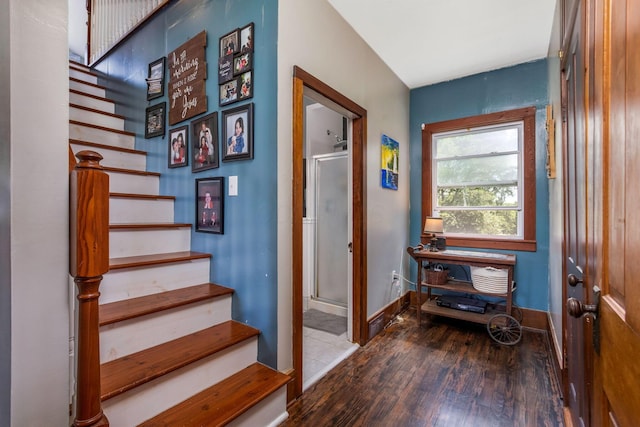 2380 Cedar Hill Rd SW, Amanda, OH 43102 - entryway featuring wood finished floors and stairs