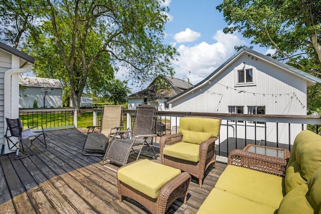 2380 Cedar Hill Rd SW, Amanda, OH 43102 - wooden terrace with an outdoor hangout area