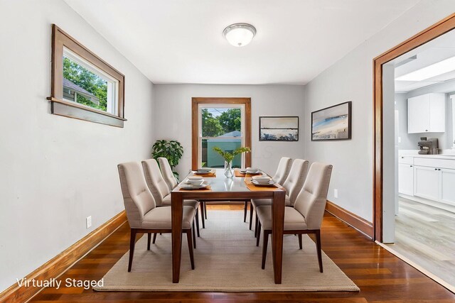 334 S Richardson Ave, Columbus, OH 43204 - dining area featuring wood finished floors and baseboards