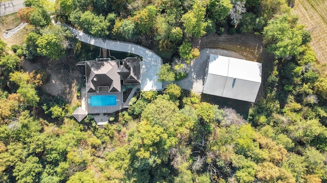 125 Fallen Ash Dr, Granville, OH 43023 - bird's eye view of a pool