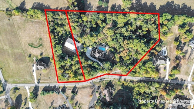 125 Fallen Ash Dr, Granville, OH 43023 - aerial overview of property's location featuring property boundaries highlighted