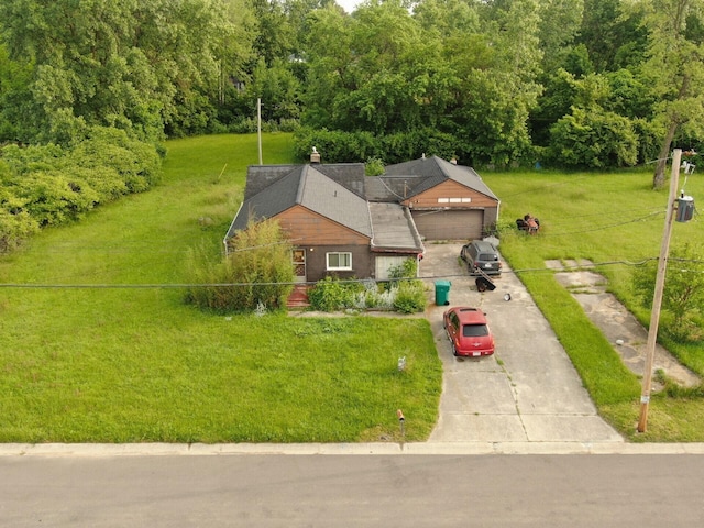 3820 3rd Ave, Urbancrest, OH 43123 - aerial view of property and surrounding area featuring a forest