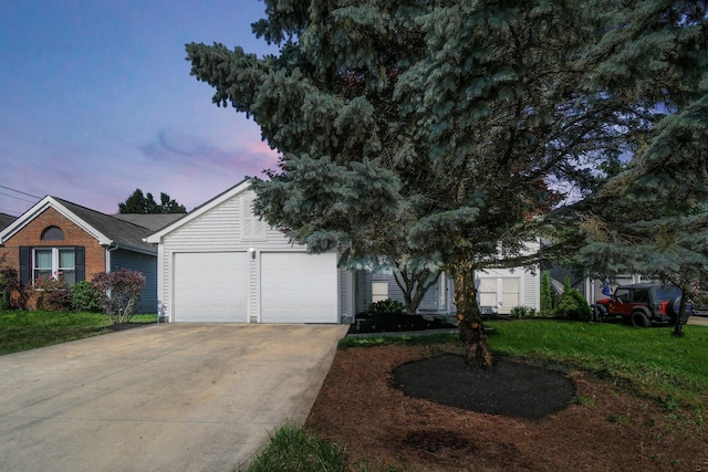 7879 Sudeley Ct, Westerville, OH 43081 - view of front of house featuring a garage, driveway, and a lawn