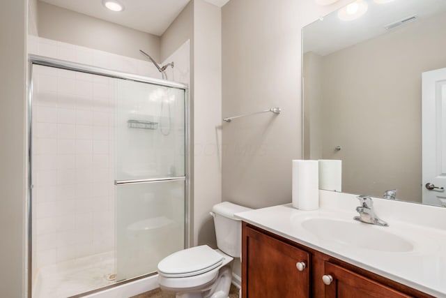 4609 Stoneworth Dr Unit 58, Hilliard, OH 43026 - full bathroom featuring toilet, a stall shower, and vanity