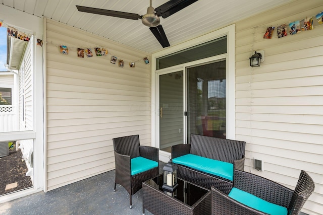 4609 Stoneworth Dr Unit 58, Hilliard, OH 43026 - view of patio with a ceiling fan