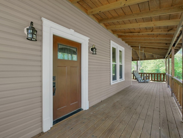 1803 County Road 26, Marengo, OH 43334 - view of wooden terrace