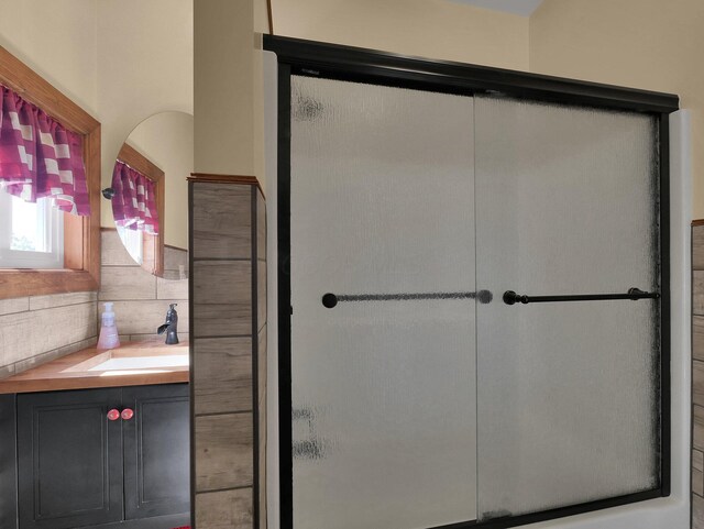 1803 County Road 26, Marengo, OH 43334 - full bath featuring vanity and a shower with shower door
