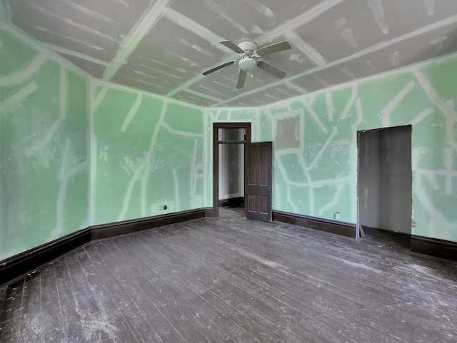 1803 County Road 26, Marengo, OH 43334 - empty room with hardwood / wood-style flooring and ceiling fan